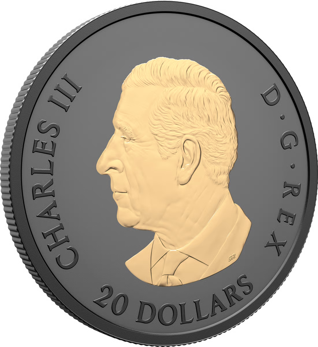 1 Unze Silber Black Elegant Maple Leaf 2025 (Auflage: 5.500 | Rhodium | teilvergoldet | Matte Proof)