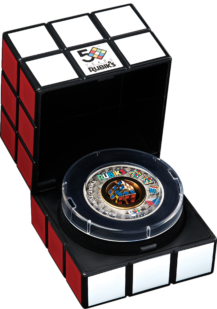 2 Unze Silber Rubik’s Cube 2024 (Auflage: 3.000 | Antik Finish)