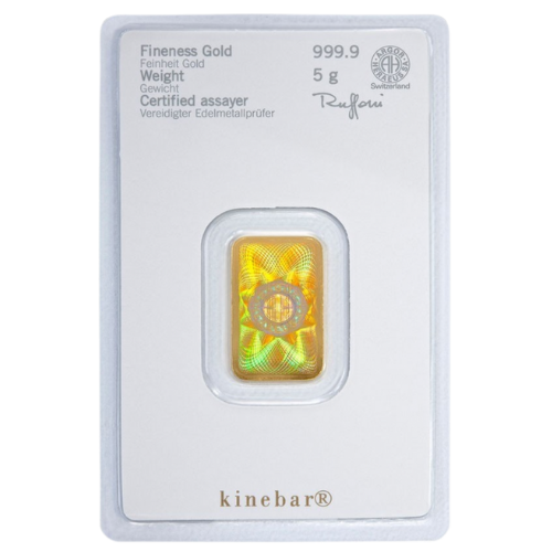 5g Kinebar® Goldbarren Heraeus