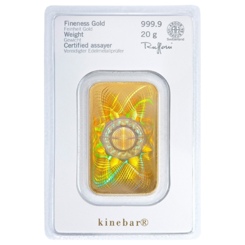20g Kinebar® Goldbarren Heraeus