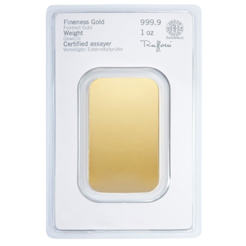 1 Unze Goldbarren Heraeus