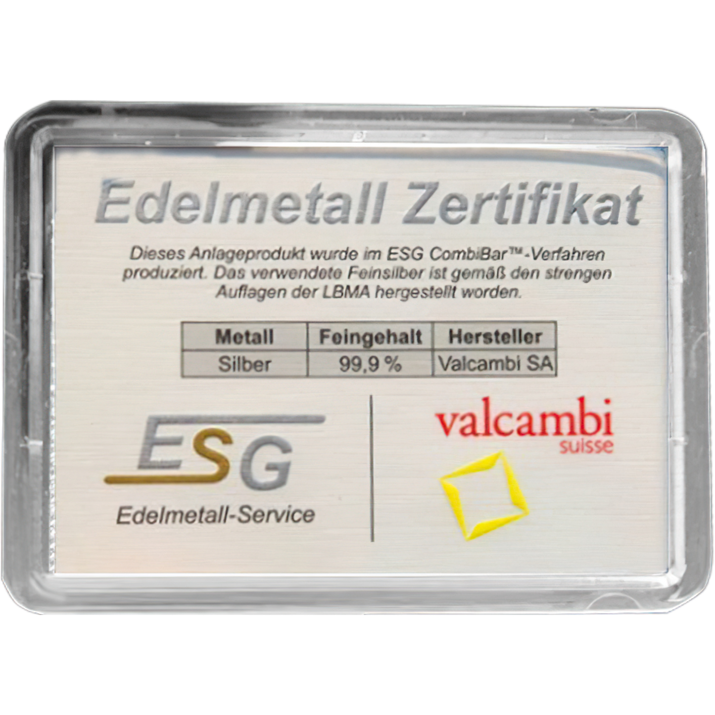 10 x 1g Silberbarren Tafelbarren