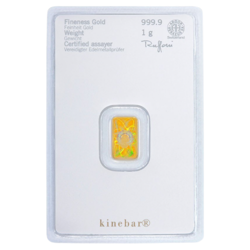 1g Kinebar® Goldbarren Heraeus