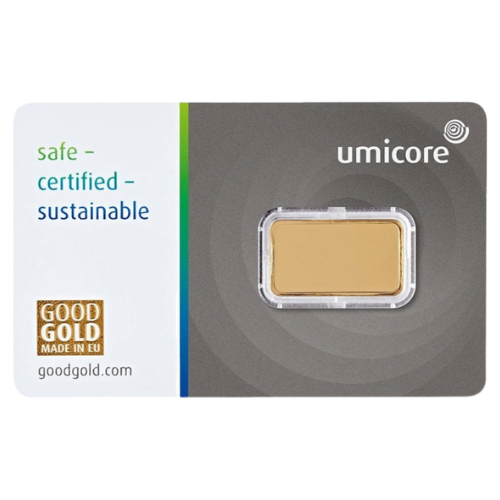 2,5g Umicore Goldbarren