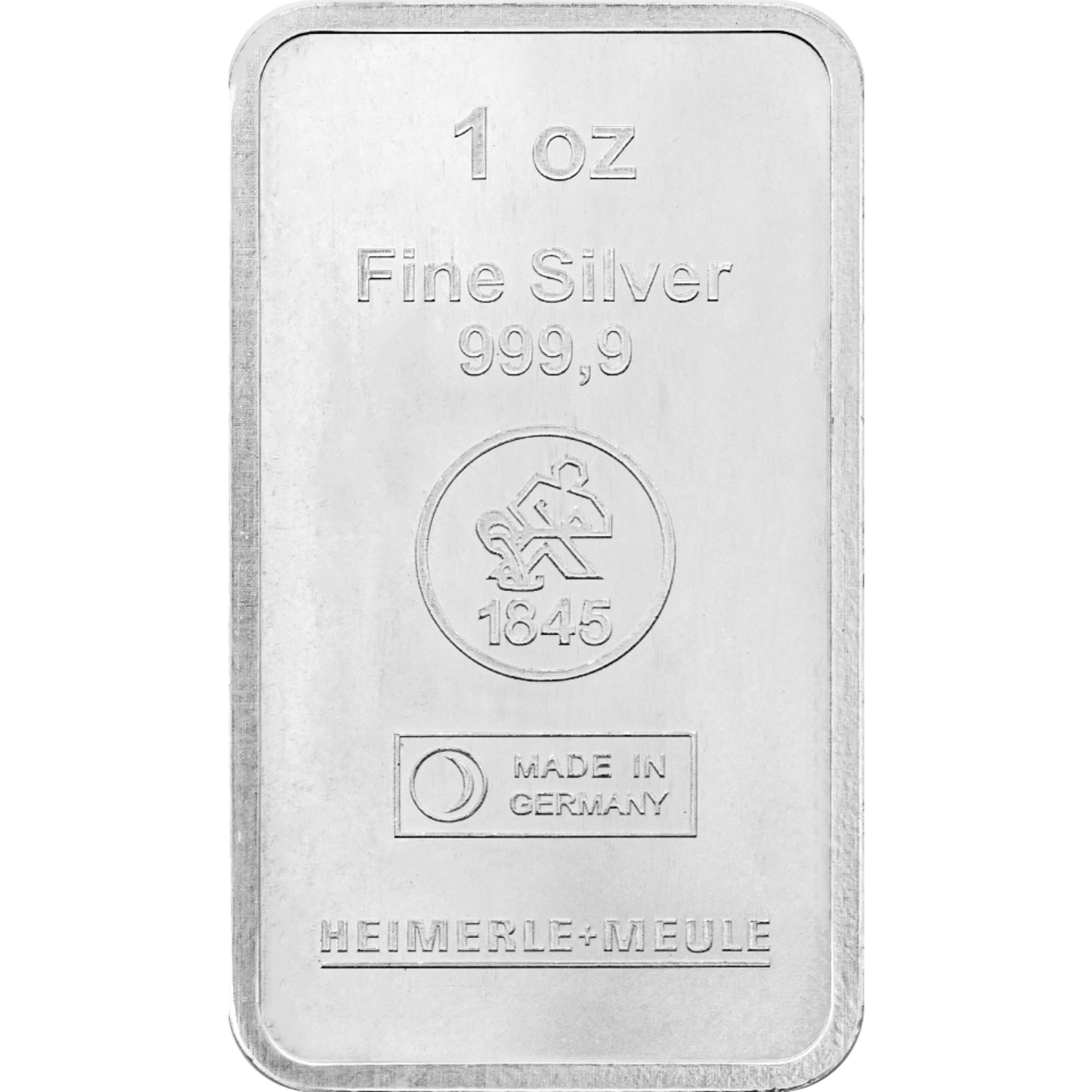 1 Unze Silberbarren Heimerle und Meule