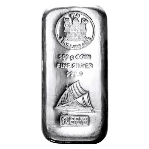 500g Silber Fiji Münzbarren (Argor Heraeus)
