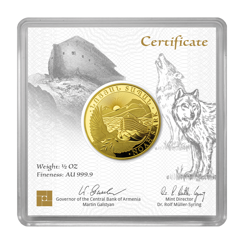 Arche Noah 2026 - Armenien 1/2 oz Goldmünze