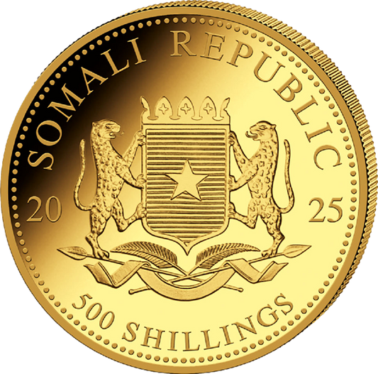 1/2 Unze Gold Somalia Elefant 2025