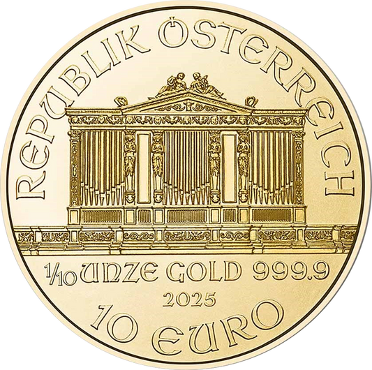 1/10 Unze Gold Wiener Philharmoniker 2025
