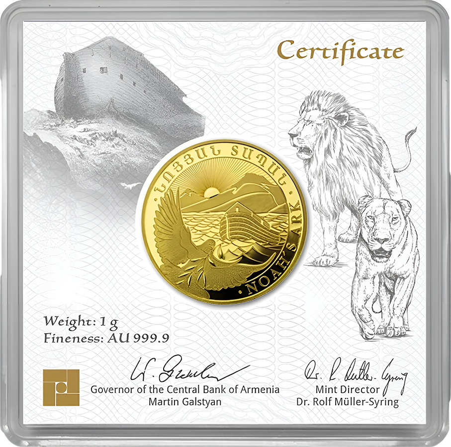 1g Gold Arche Noah 2025 (Auflage: 25.000)