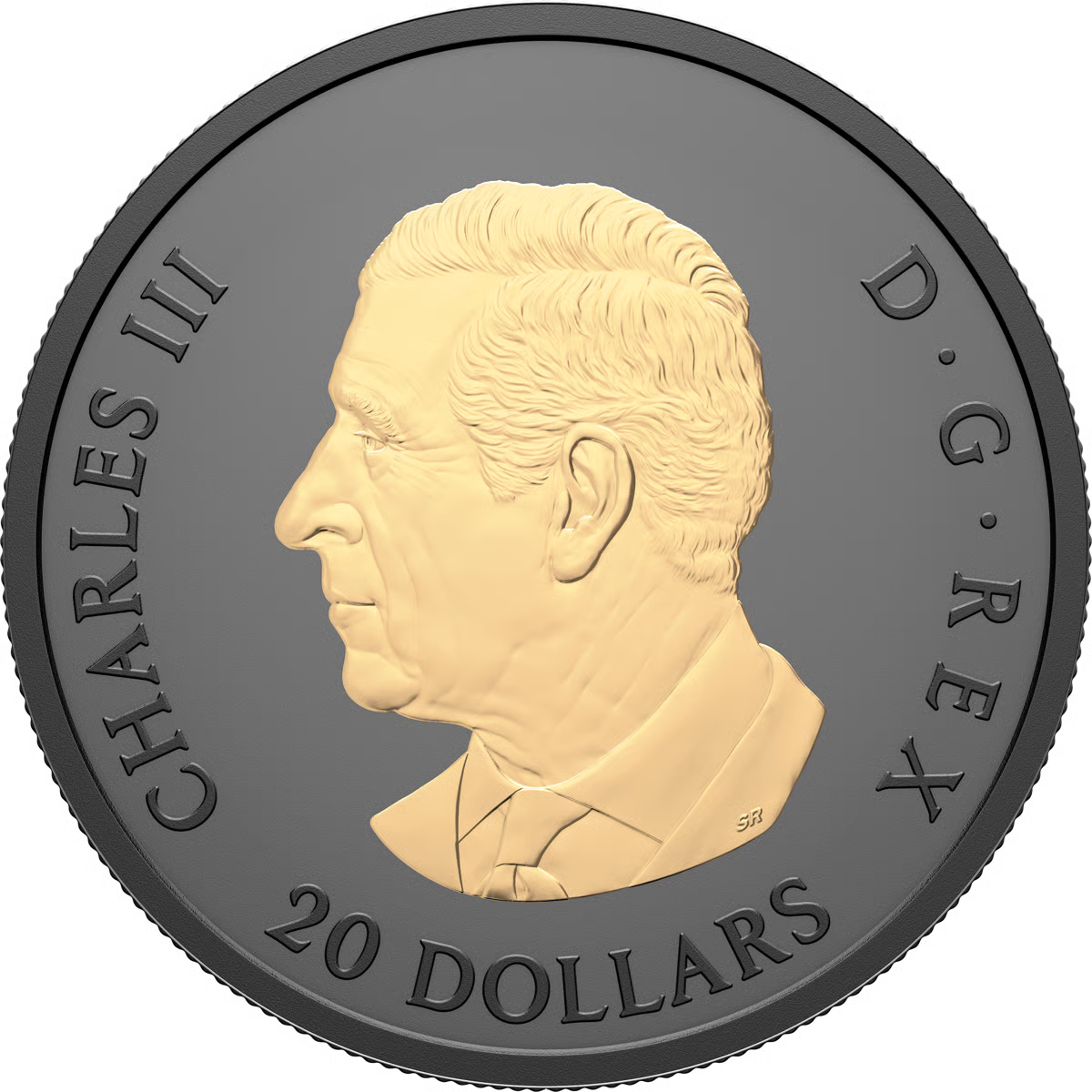 1 Unze Silber Black Elegant Maple Leaf 2025 (Auflage: 5.500 | Rhodium | teilvergoldet | Matte Proof)