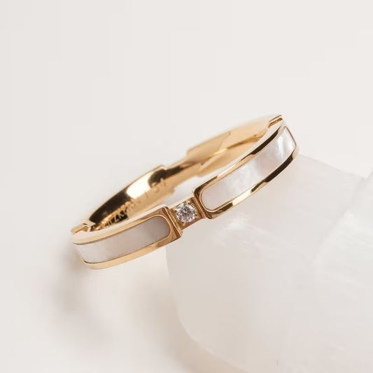Campania Ring (Perlmutt/Gold)