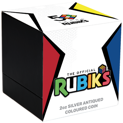 2 Unze Silber Rubik’s Cube 2024 (Auflage: 3.000 | Antik Finish)