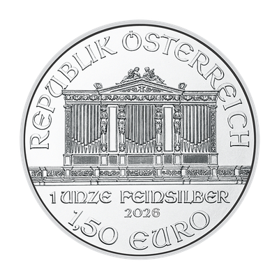 Wiener Philharmoniker 2026 - Österreich 1 oz Silbermünze