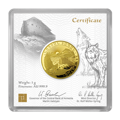 Arche Noah 2026 - Armenien 1 g Goldmünze
