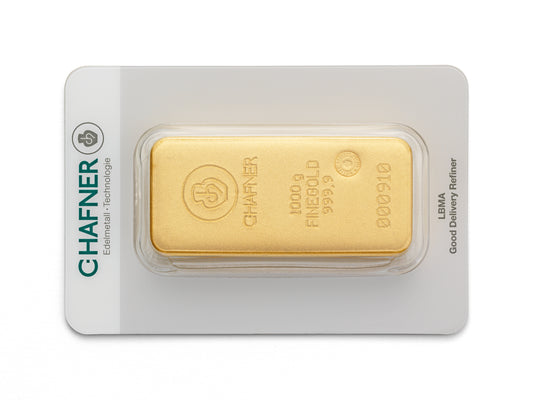 1kg Goldbarren C.Hafner