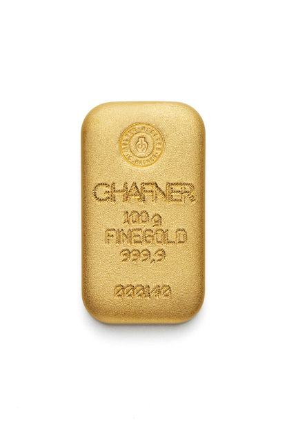 100g Goldbarren C.Hafner gegossen