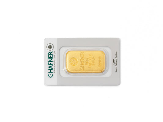 100g Goldbarren C.Hafner gegossen