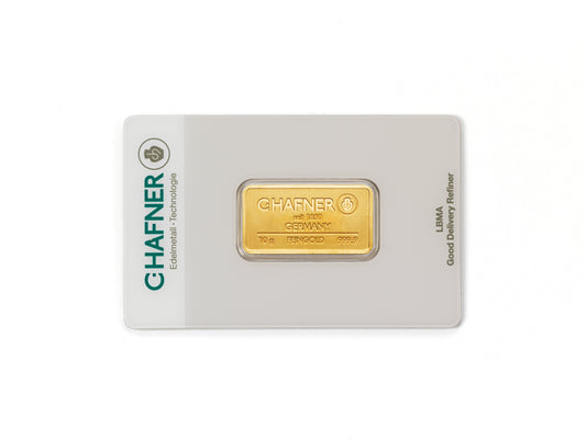 10g Goldbarren C.Hafner