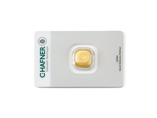 1 Oz Goldbarren C.Hafner gegossen