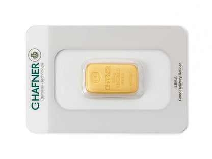 250g Goldbarren C.Hafner