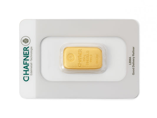 250g Goldbarren C.Hafner