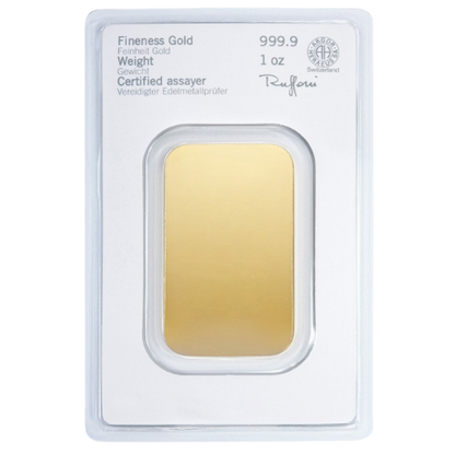 1 Unze Goldbarren Heraeus