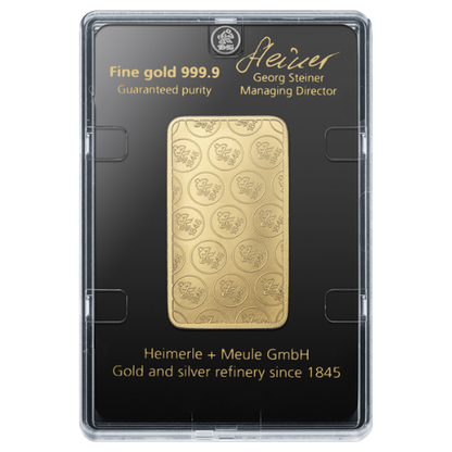 50g Goldbarren Heimerle und Meule