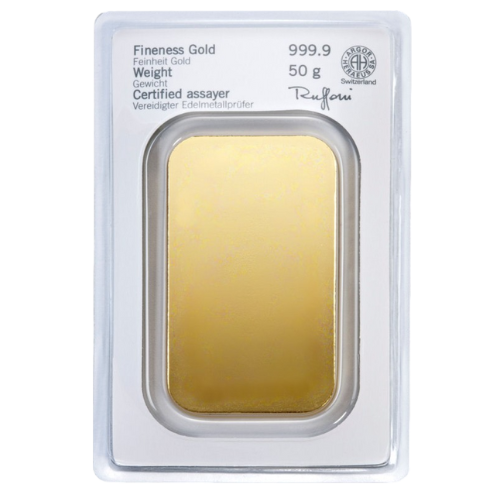 50g Goldbarren Heraeus