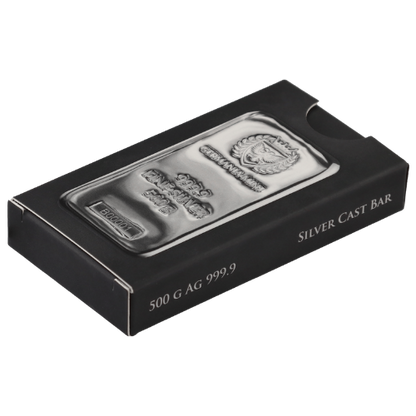 500g Silberbarren Germania Mint