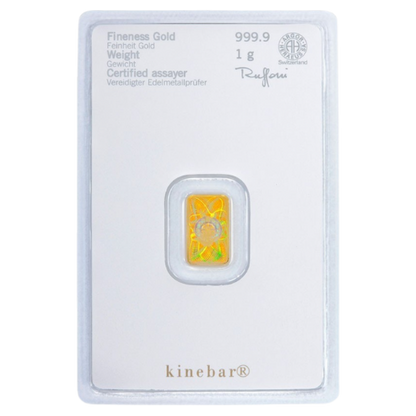 1g Kinebar® Goldbarren Heraeus
