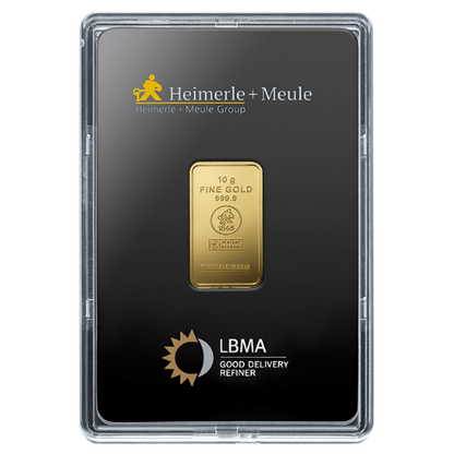 10g Goldbarren Heimerle und Meule