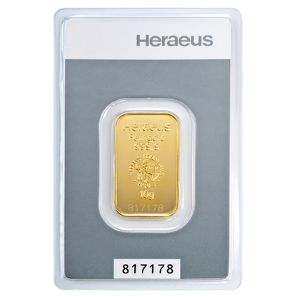 10g Kinebar® Goldbarren Heraeus
