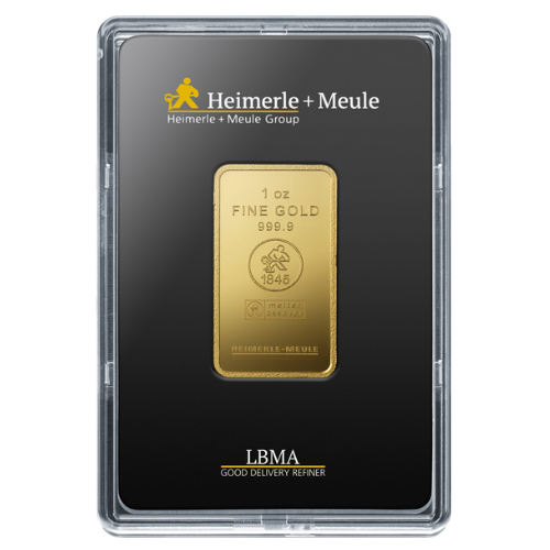 1 Unze Goldbarren Heimerle und Meule (geprägt)