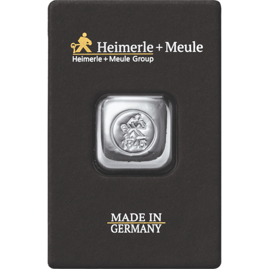 1 Unze Silberbarren Heimerle und Meule (gegossen)