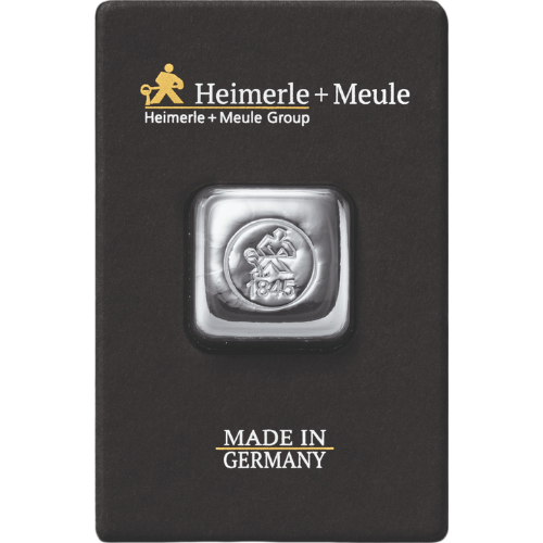 50g Silberbarren Heimerle und Meule (gegossen)