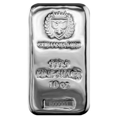 10 Unze Silberbarren Germania Mint