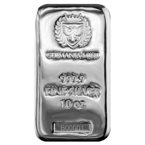 10 Unze Silberbarren Germania Mint