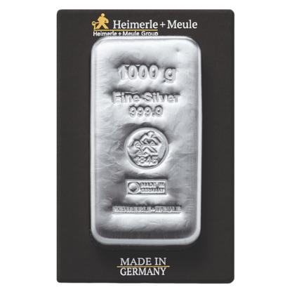 1 kg Silberbarren Heimerle und Meule (gegossen)