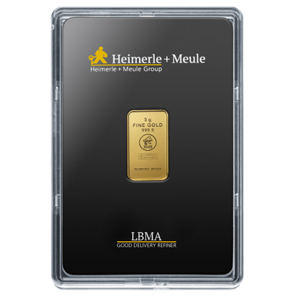 5g Goldbarren Heimerle und Meule