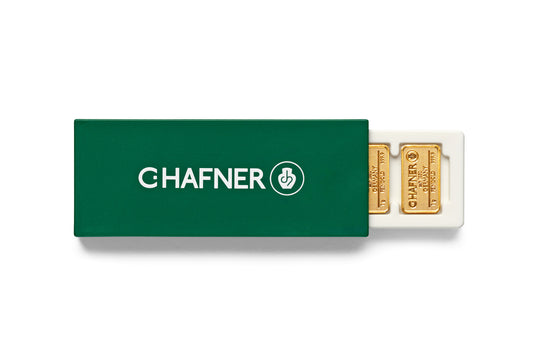25 x 1g Goldbarren C. Hafner SmartBox