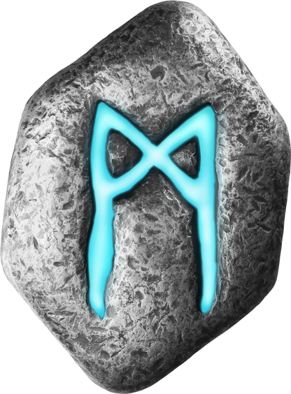 MANNAZ Cast Rune 1 Oz Silber Barren 2026