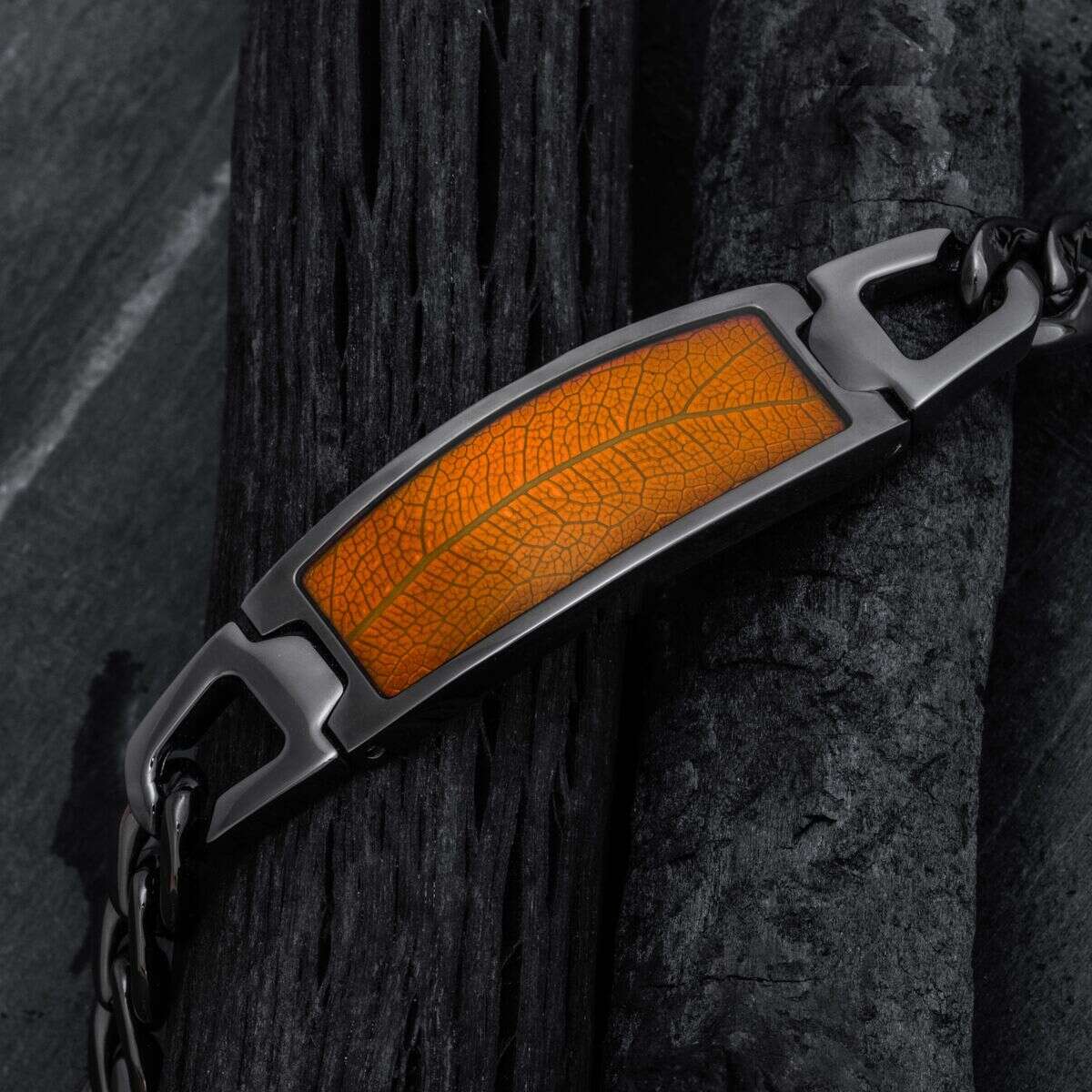 Modulus Armband (Blatt/Dunkelgrau)