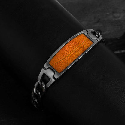 Modulus Armband (Blatt/Dunkelgrau)
