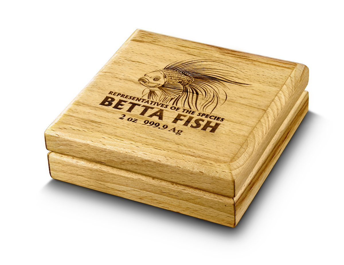 Niue Island 2024 – Betta-Fisch 2 oz Silber HR