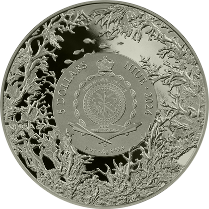 Niue Island 2024 – Betta-Fisch 2 oz Silber HR