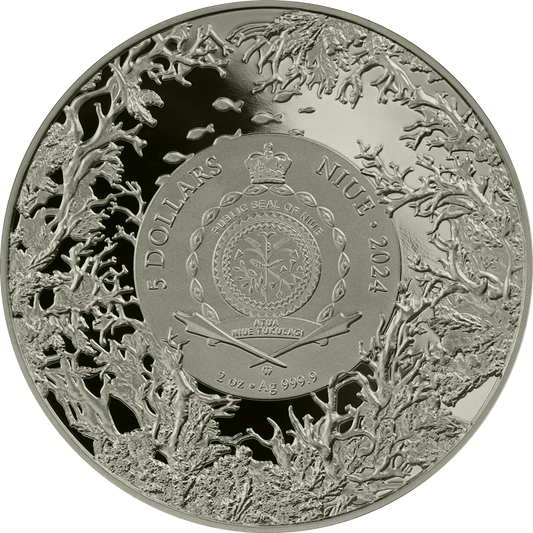 Niue Island 2024 – Betta-Fisch 2 oz Silber HR
