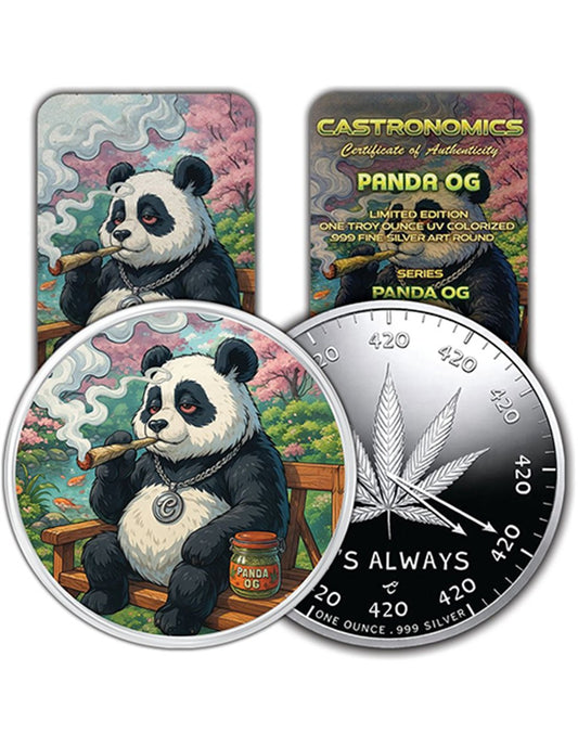 PANDA OG Castronomics 1 Oz Silbermedaille 2026