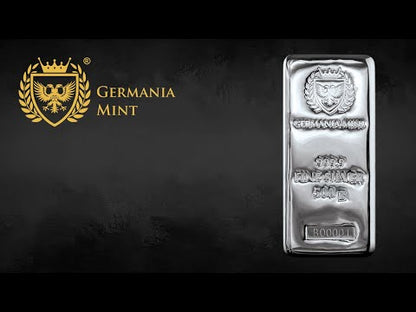 500g Silberbarren Germania Mint