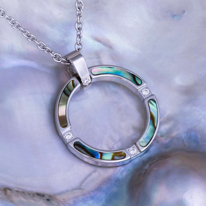 Campania Halskette Abalone & Silber